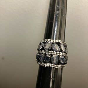 Beautiful Black Sterling Silver Ring